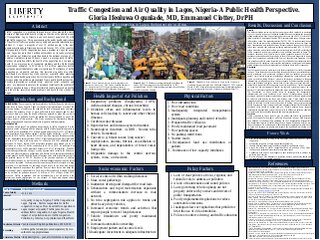 Traffic Congestion and Air Quality in Lagos, Nigeria-A Public Health Perspective