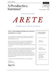 Summer 2025 -  Arete Newsletter