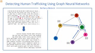 Graduate, 1st place- Preventing Human Trafficking with Machine Learning