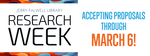 Research Week 2026- Accepting Proposals by Scholarly Communications
