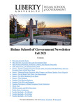 Helms School of Government Newsletter - Fall 2021 by Liberty University